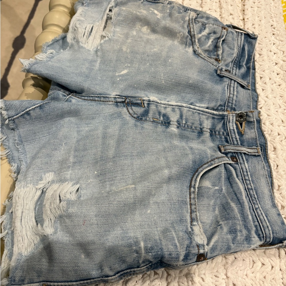 Guess Light Blue Denim Shorts